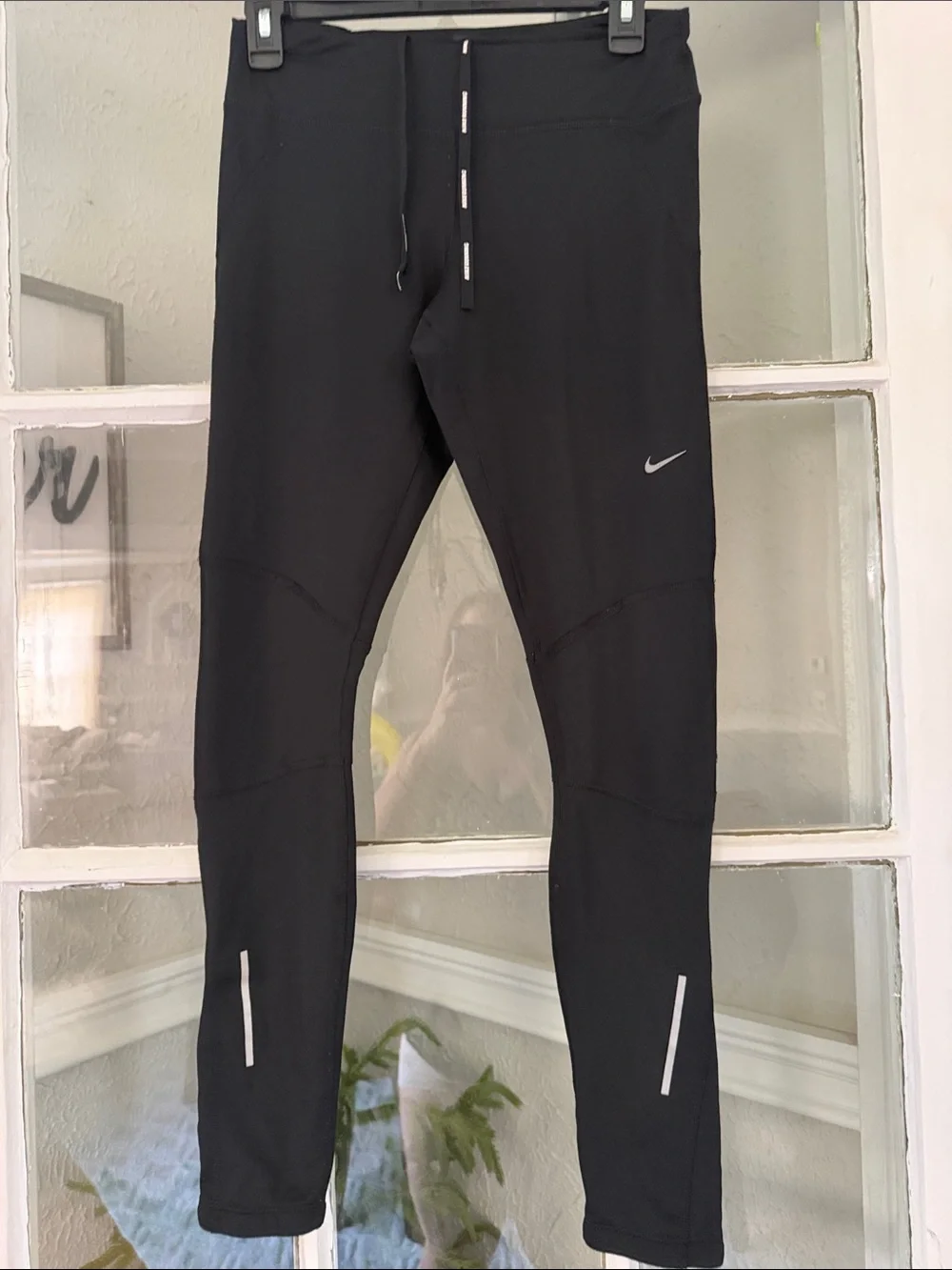 Nike Women’s Black Running Tights - Reflective Detail